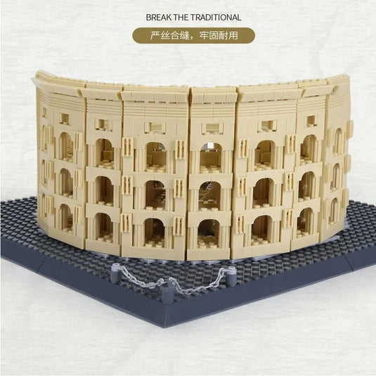 Wange Bricks: MOC Architecture Italy Rome Colosseum Brick Toy Figure