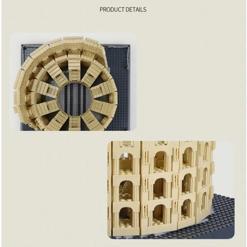Chargez l&#39;image dans la visionneuse de la galerie, Wange Bricks: MOC Architecture Italy Rome Colosseum Brick Toy Figure
