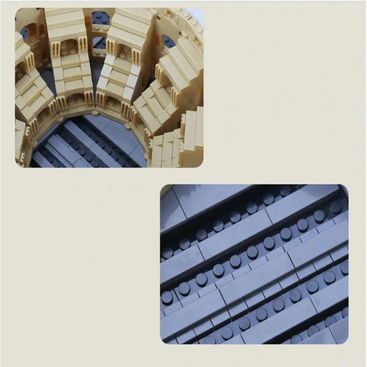 Wange Bricks: MOC Architecture Italy Rome Colosseum Brick Toy Figure