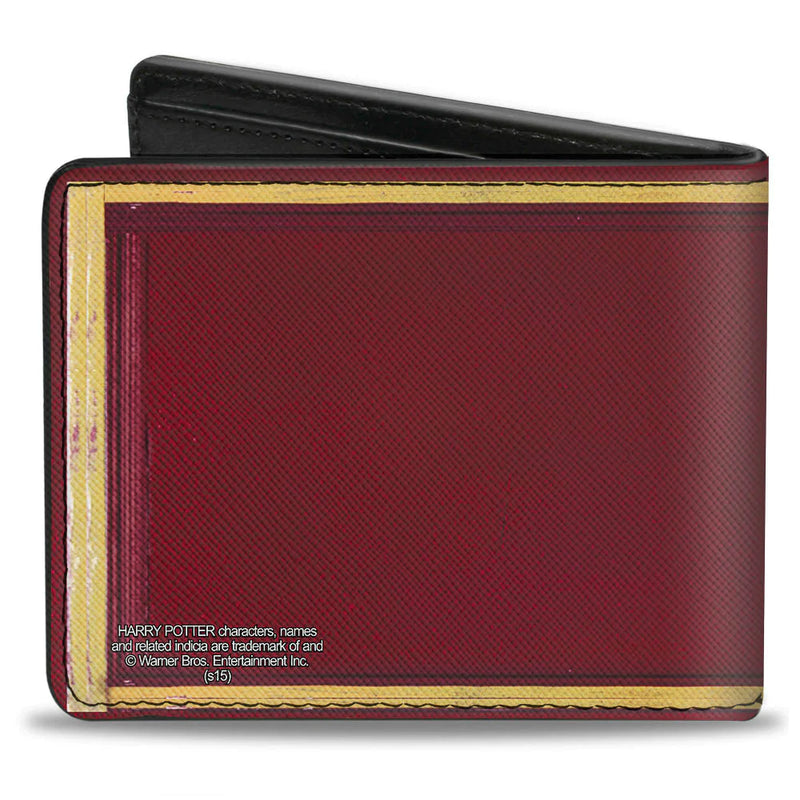 Load image into Gallery viewer, Warner Bros: Harry Potter Hogwarts Express 9 3/4 Burgundy Gold Bi-fold Men&#39;s Wallet
