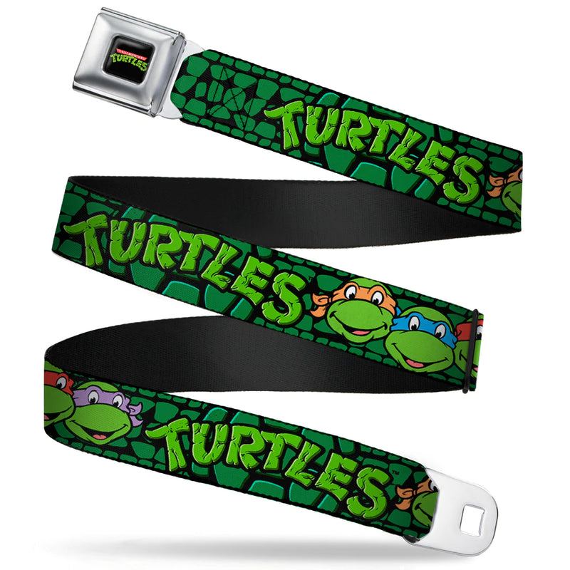 Cargue la imagen en el visor de la galería, Nickelodeon: Teenage Mutant Ninja Turtles - Classic TMNT Group Faces Close-Up Seatbelt
