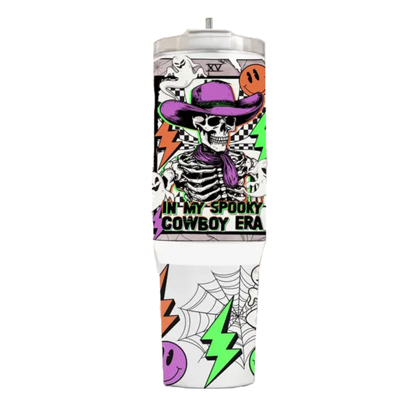 In My Spooky Cowboy Era Metal Tumbler