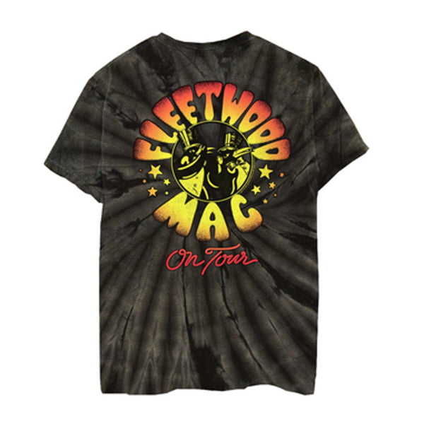 Fleetwood Mac - Fleetwood Mac on tour 18/1 Grey Spiral Dye T-Shirt