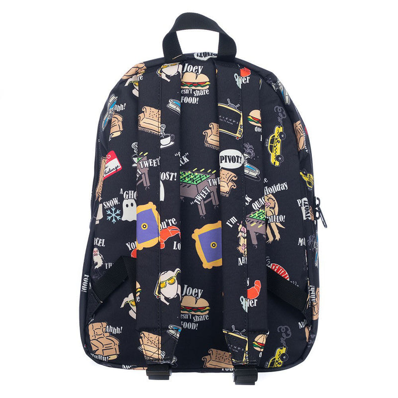 Cargue la imagen en el visor de la galería, Friends - Mochila con estampado integral de iconos
