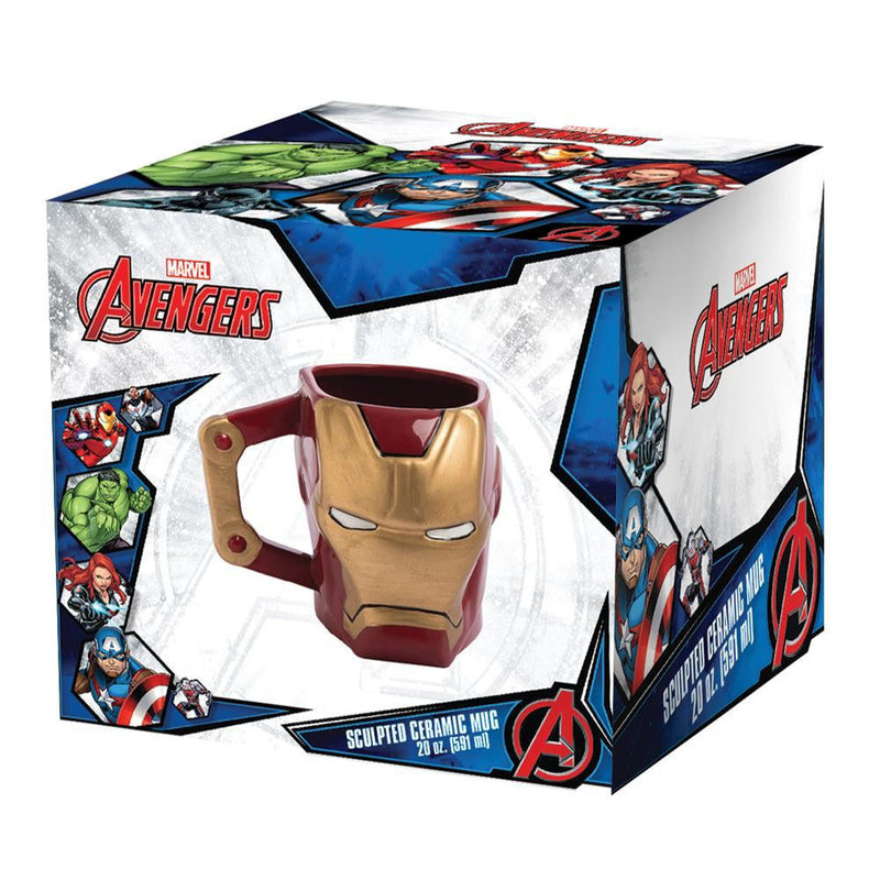 Cargue la imagen en el visor de la galería, ¡Maravilla! Taza de cerámica esculpida de Iron Man
