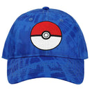 Chapeau délavé bleu Pokemon Pokeball