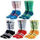 Nintendo - Character Colorblock Crew Socks (5 Pair)