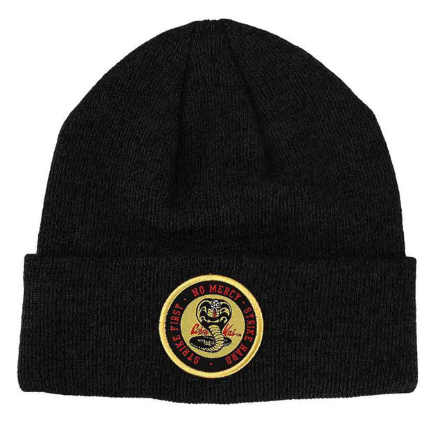 Cobra Kai - Gorro tejido con parche Strike First