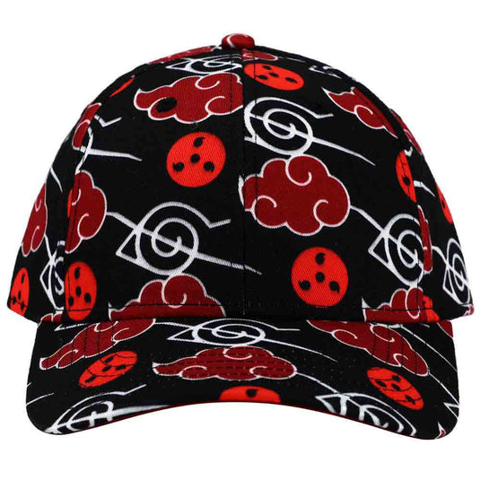 Naruto Akatsuki Cloud & Anti-leaf Village Sublimated Curved Bill Snapback