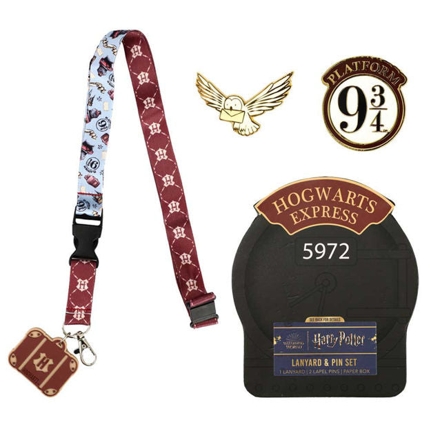Harry Potter - Hogwarts Express Lapel Pins & Lanyard Box Set