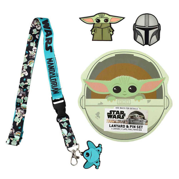 Star Wars: The Mandalorian - Grogu Lapel Pins & Lanyard Box Set