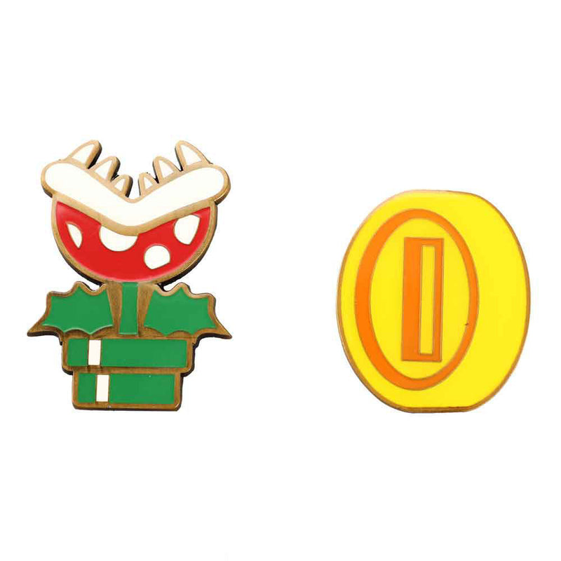 Super Mario - Juego de caja con alfileres de solapa y cordón