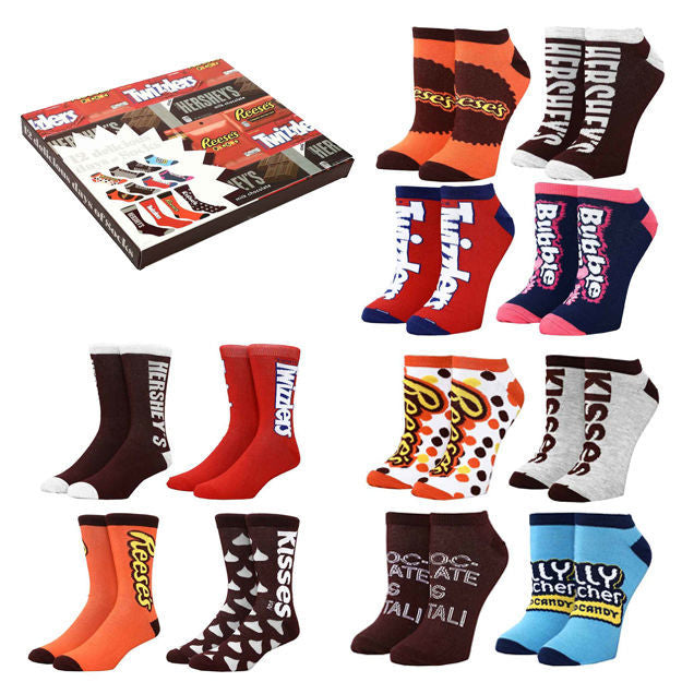 Hershey's Coffret 12 jours de chaussettes