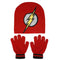 DC Comics Flash Youth Beanie & Gloves Combo