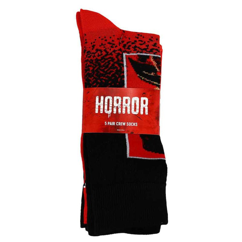 Cargue la imagen en el visor de la galería, Horror Icons 5 Pair Crew Socks
