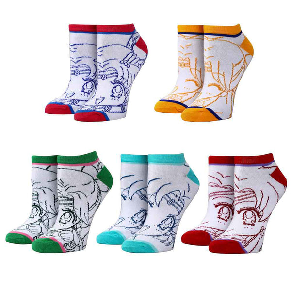 Sailor Moon 5 Pair Ankle Socks