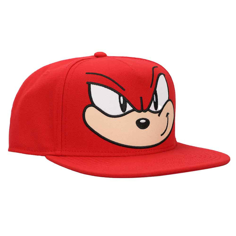 Sonic The Hedgehog - Knuckles Big Face Flat Bill Snapback