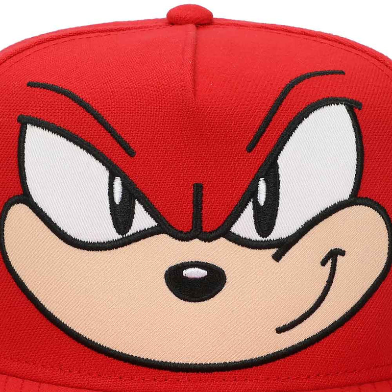 Sonic The Hedgehog - Knuckles Big Face Flat Bill Snapback