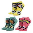 SpongeBob: SquarePants - Caricature Bioworld Ankle Socks (3 Pack)