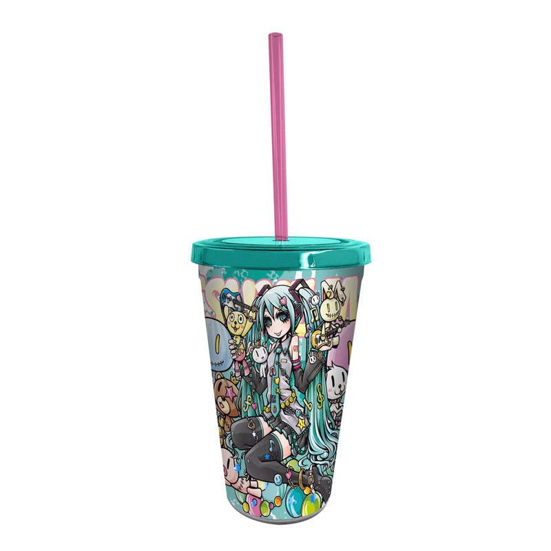 Load image into Gallery viewer, Hatsune Miku Band Plastic Acrylic Tumbler
