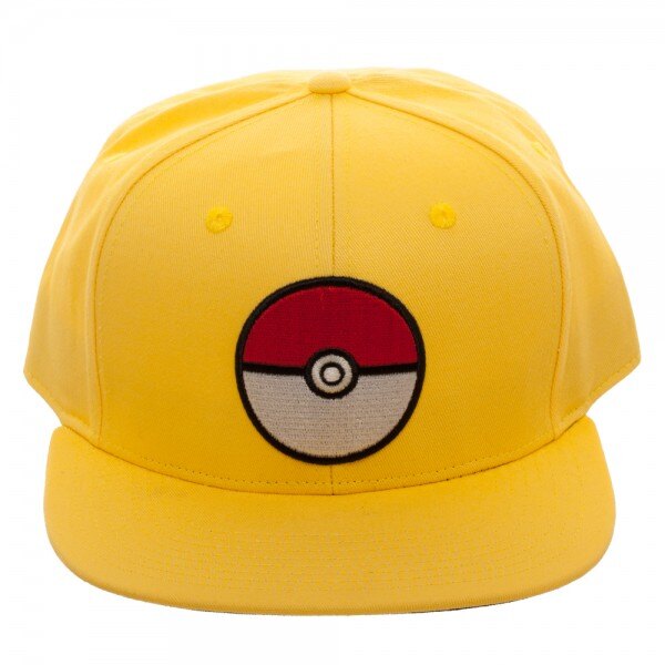 Pokemon - Yellow Pokeball Snapback Hat