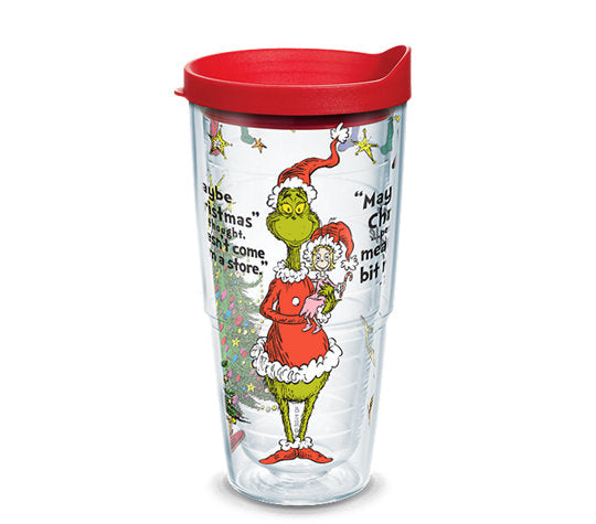 Dr. Seuss™ - Grinch Christmas Quote Wrap With Travel Lid 24 Oz- Kryptonite Character Store