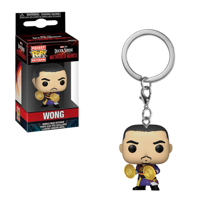 Funko POP! Porte-clés : Docteur Strange dans le Multivers de la Folie ! -Wong