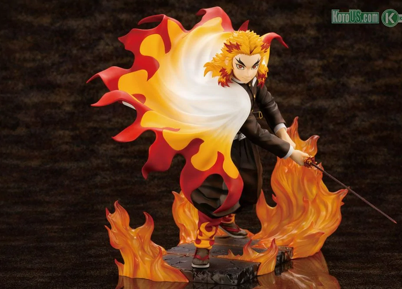 Demon Slayer (Kimetsu no Yaiba) - Kyojuro Rengoku ARTFX J Statue, Multicolor