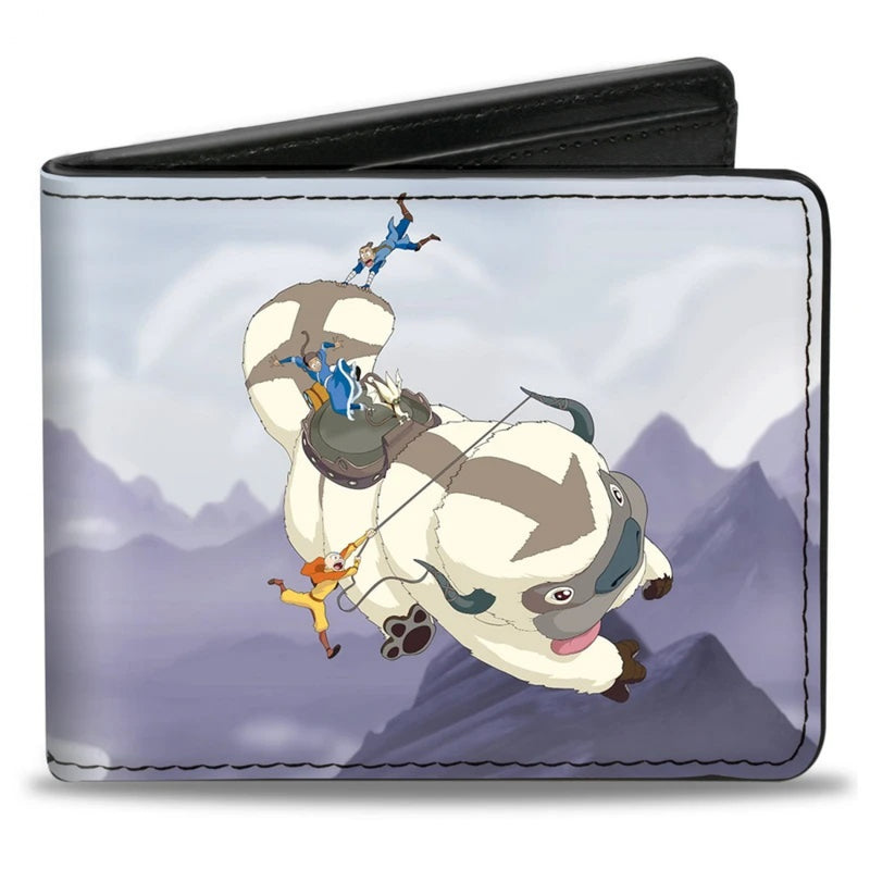 Cargue la imagen en el visor de la galería, Avatar: The Last Airbender - Appa llevando sobre las montañas billetera plegable
