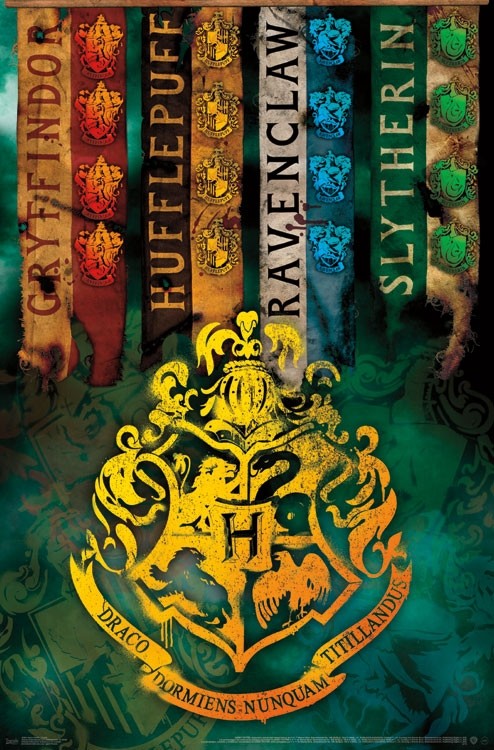 Harry Potter - Affiche murale écussons 