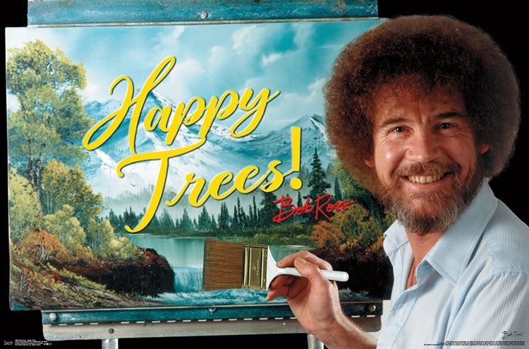 Bob Ross - Happy Trees Wall Poster - Kryptonite Character Store