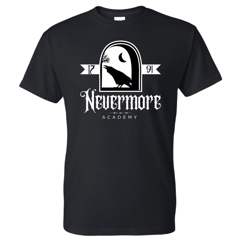 Wednesday Addams Series Inspired - Nevermore Academy Logo T-Shirt
