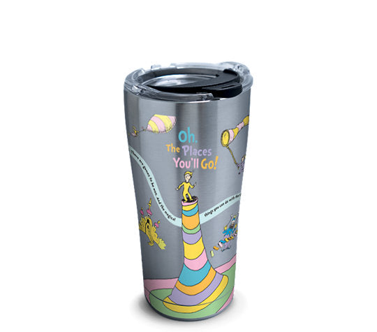Dr. Seuss - Oh The Places You'll Go Stainless Steel Insulated Tumbler with Lid