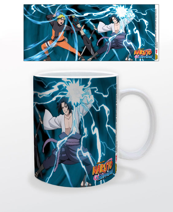 Naruto: Shippuden - Naruto vs. Taza de cerámica Sasuke