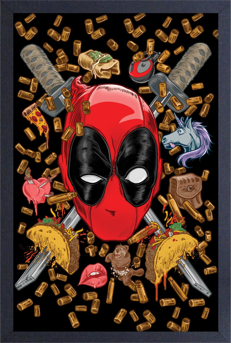 Marvel Comics: Deadpool - Bullets Wall Framed