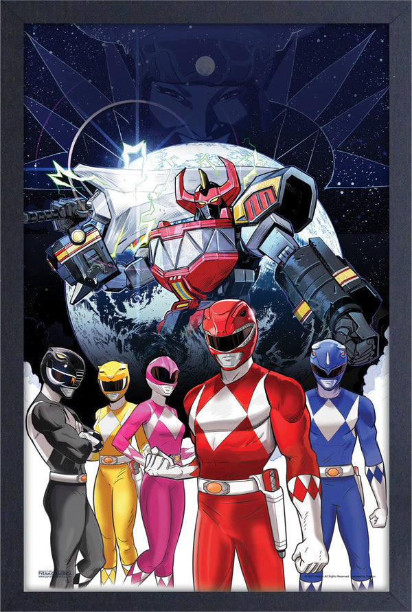 Power Rangers - Space Wall Framed