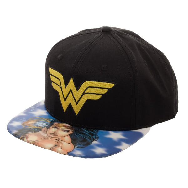 Wonder Woman Logo Lenticular Snapback Hat - Kryptonite Character Store
