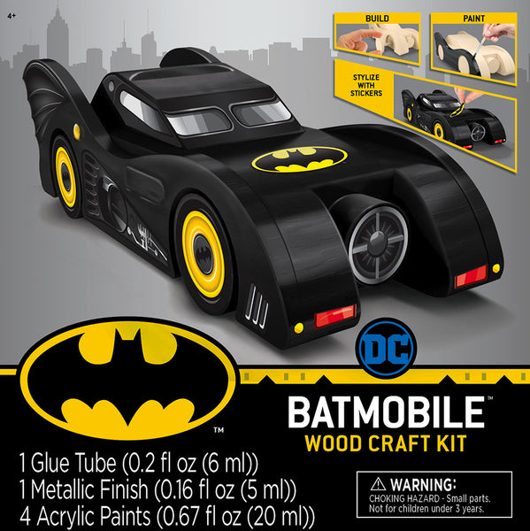 DC Comics - Batmobile Buildable Licensed Wood Paint Kit