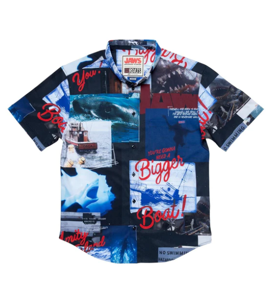 Jaws - "The Beach is Closed" Kunuflex Short Sleeve Shirt