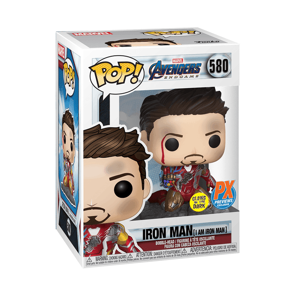 Funko Pop! Avengers I Am Iron Man Endgame PX Exclusive- Kryptonite Character Store