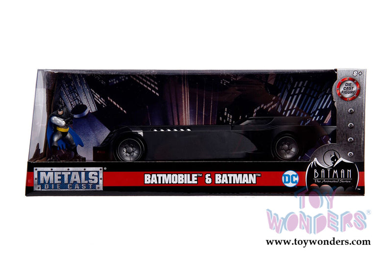 DC Comics: Animated Series Batmobile with Batman Metals Die-Cast Figure, Jada Toys