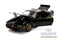 Hollywood Rides - Smokey and the Bandit Pontiac Firebird con réplica de hebilla (1977, coche modelo fundido a escala 1:24, negro)