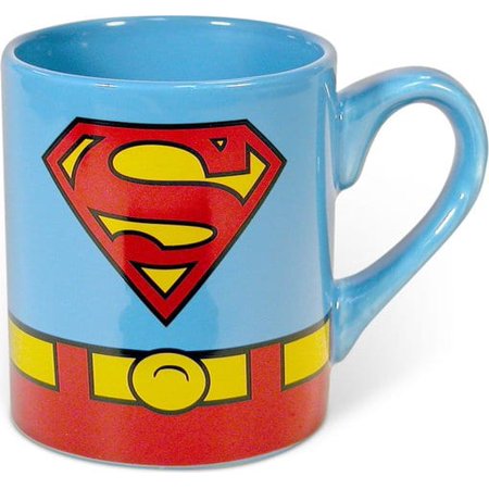 DC Comics Superman Uniform 14 oz. Ceramic Mug - Kryptonite Character Store
