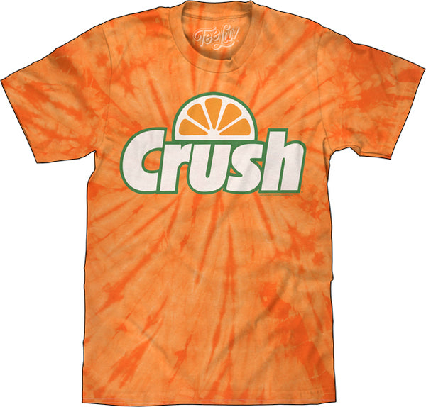Crush - Orange Crush Tie Dye Mens Lightweight T-Shirt