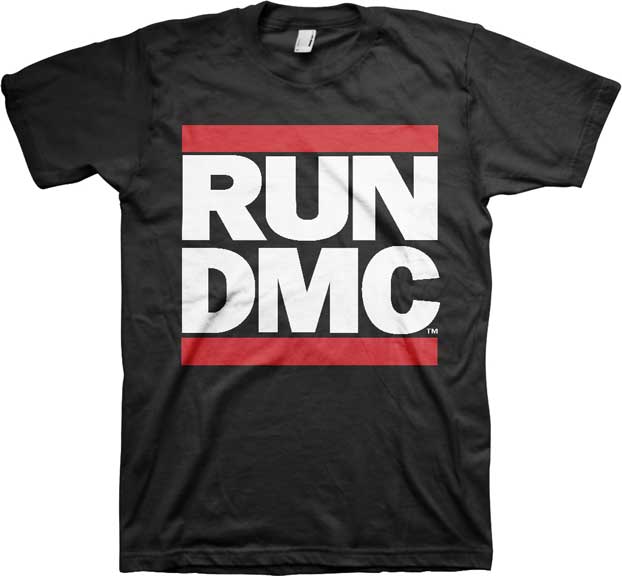 Run DMC - Classic Logo Black T-Shirt