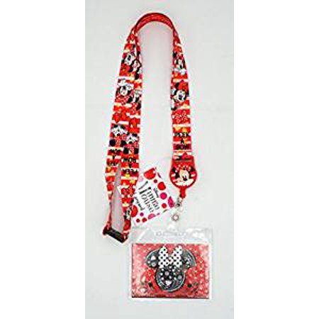 Disney - Minnie Mouse Lanyard with Zip Lock Card Holder