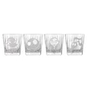 Disney: The Nightmare Before Christmas - Characters 9oz Rock Glass Set (4 Pack)
