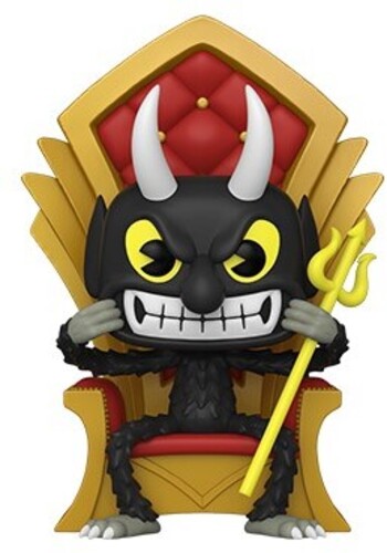 Cargue la imagen en el visor de la galería, ¡Funko POP! Deluxe: Cuphead S3 - Figura de vinilo del diablo en silla
