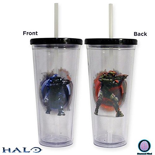Halo OFFICIAL Master Chief & Spartan PREMIUM Tumbler- Kryptonite Character Store