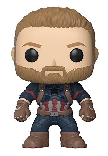 Funko Pop Marvel: Avengers Infinity War-Captain America Collectible Figure, Multicolor - Kryptonite Character Store